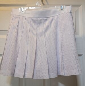 PINK by Victoria Secret, white Tennis Skirt with shorts attached with Pockets